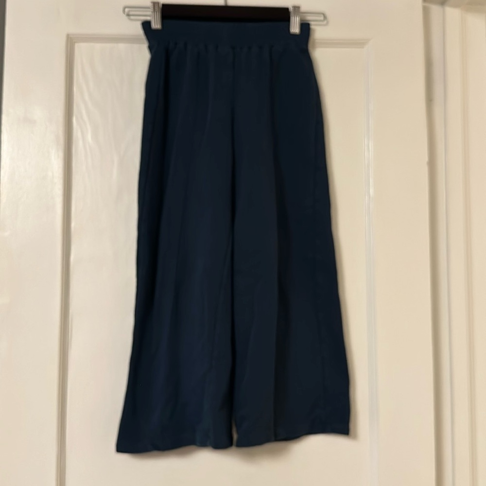 Zara Kids Cropped Blue Sweatpants Size 10